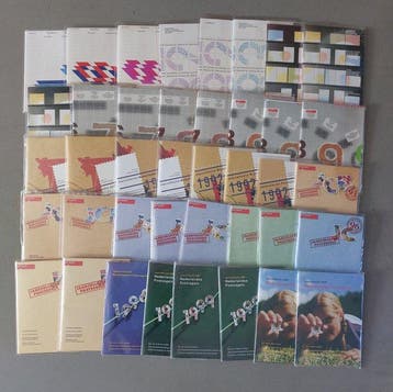 Nederland 1979/2000 - 42 Postfrisse Jaarsets, Postzegels en Munten, Gestempeld