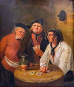 David Teniers le Jeune (XIX), After - Joueurs de Cartes -