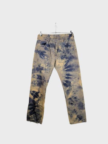 Levis Jeans Heren maat WW32 / L32 Beige with navy tie-dye, Ophalen of Verzenden, Nieuw