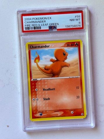 Pokémon - 1 Graded card - Charmander #58 - PSA 8 - EX, Nieuw