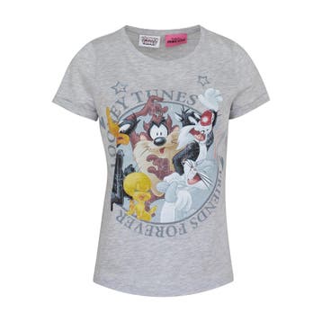 Frogbox • grijs t-shirt Looney Tunes • 36, Kleding | Dames, Tops, Princess goes Hollywood, Verzenden, Nieuw, Maat 36 (S)