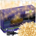 Izoxis kerstverlichting 100 LED – 6 m warm wit flitseffec., Ophalen of Verzenden, Nieuw