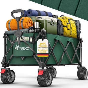 Bolderkar - Opvouwbaar - Bolderwagen  - Groen - TRESKO®, Caravans en Kamperen, Bolderkarren, Verzenden, Zo goed als nieuw