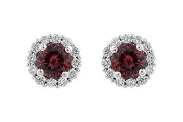 Oorbellen - 14 karaat Witgoud - 1.24ct. tw. Toermalijn -, Nieuw