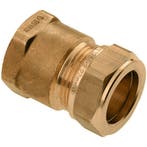 BONFIX messing knelkoppeling recht 15 x 3/8 binnendraad, Ophalen of Verzenden, Nieuw