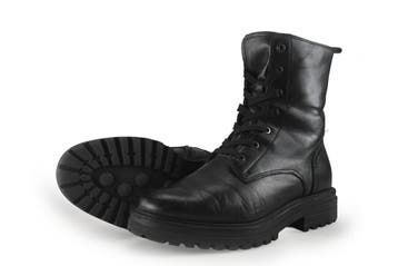 Manfield Veterboots in maat 39 Zwart, Verzenden, Zwart, Overige typen, Zo goed als nieuw