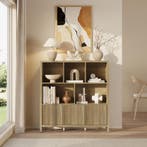 Dressoir Lukkodso eikenkleurig middellicht 103x80x28 cm [en., Huis en Inrichting, Kasten | Dressoirs, Verzenden, Nieuw