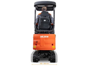 DELEKS® E110 Elektrische Minigraver 1.1t - 4000W Lithium, Ophalen of Verzenden, Graafmachine
