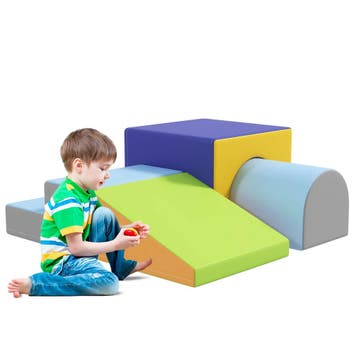 TRUUSK Zachte Bouwstenen Set - 4-delig Schuim Bouwspeelgoed, Verzenden, Nieuw