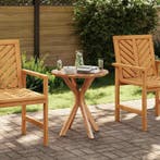 vidaXL Bijzettafel Bruin 70 x 70 x 75 cm Massief Teakhout, Tuin en Terras, Verzenden, Nieuw
