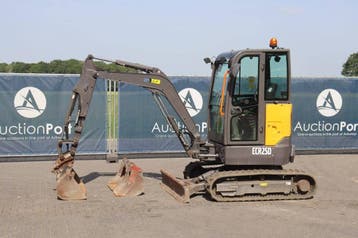 Veiling: Minigraver Volvo ECR25D Diesel 2023, Ophalen, Graafmachine