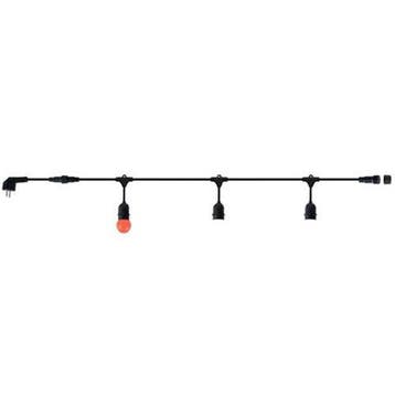 Prikkabel E27 - 10 Fittingen - 10 Meter - Zwart, Ophalen of Verzenden, Nieuw