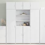 vidaXL Opbergkast 80x42,5x225 cm bewerkt hout wit, Huis en Inrichting, Kasten | Buffetkasten, Minder dan 50 cm, 75 cm of meer