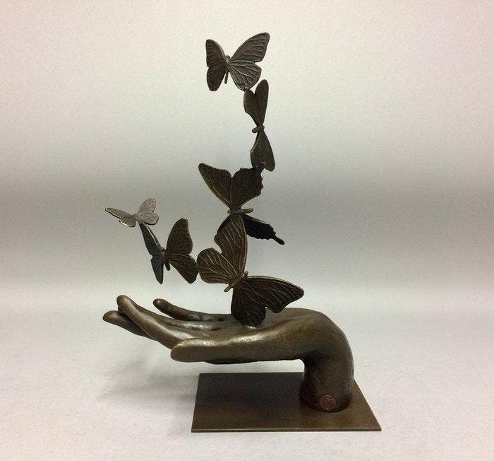 Beeldje, Vrijheid - 36 cm - Brons, Antiek en Kunst, Curiosa en Brocante