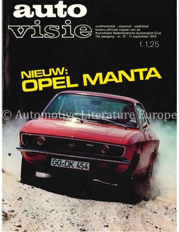 1970 AUTOVISIE MAGAZINE 37 NEDERLANDS, Nieuw, Author
