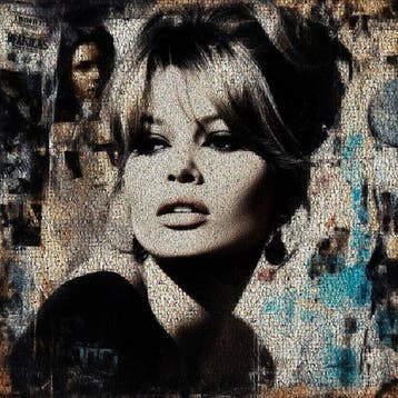 David Law - Crypto Brigitte Bardot II - Format XL 60x60