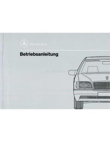 1992 MERCEDES BENZ S KLASSE INSTRUCTIEBOEKJE DUITS, Auto diversen