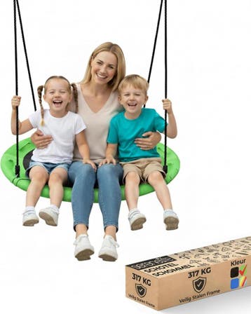 Nestschommel 100cm | 34% Korting | Retourdeal, Ophalen of Verzenden, Zo goed als nieuw, Schommel