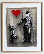 Elisée Skayzoo - La jeune fille au ballon et Chaplin, Antiek en Kunst