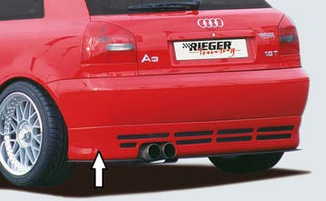 Rieger achteraanzetstuk | geschikt voor Audi A3 8L | ABS, Auto-onderdelen, Verzenden, Nieuw, Audi
