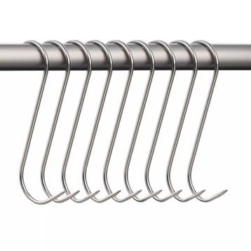 Kaminer RVS Rookscharen Set – 15 Vleeshaken voor Vlees & V, Ophalen of Verzenden, Nieuw