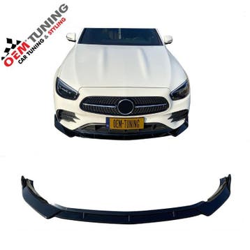 Frontlip E-Klasse W213 | Brabus Style | 20-23 | Glossy Black, Auto-onderdelen, Carrosserie en Plaatwerk, Voor, Mercedes-Benz, Nieuw