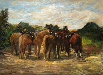 Piet van den Bergh (1865-1950) - Rustende Cavalerie (No