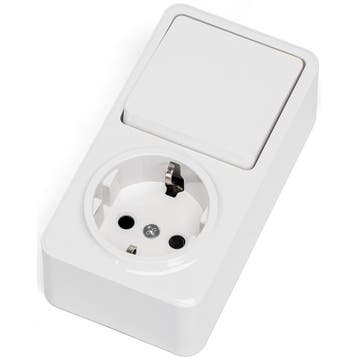 Wandcontactdoos - Aigi Winy - Opbouw - 1-voudig Stopcontact, Ophalen of Verzenden, Nieuw