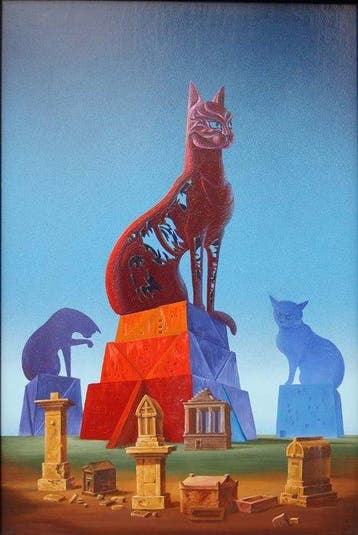 Leopold Ozegovic (b. 1929) - Surrealistic painting No.1