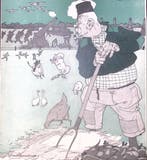 Colijn als boer aan de oostgrens op spotprent (lijst optie), Verzenden