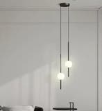 Nordic Glazen Bol Hanglamp – Moderne LED Plafondlamp Messing, Verzenden, Nieuw