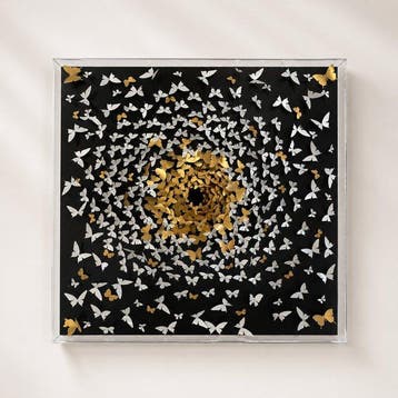 Mike Blackarts - Metallic butterfly vortex artwork