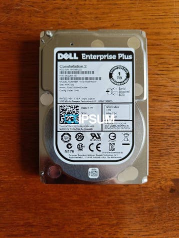 Dell 1tb 7.2k SAS schijf P/N: 0VXTPX, Computers en Software, Harde schijven, Ophalen of Verzenden, Refurbished, Dell
