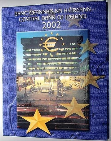 3,88 Euro,munten set 1 Cent-2 Euro 2002 Irland Republik, Verzenden