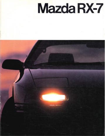 1986 MAZDA RX-7 BROCHURE NEDERLANDS, Boeken, Auto's | Folders en Tijdschriften, Nieuw, Mazda, Author