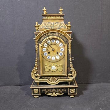Tafelklok Lodewijk XVI-stijl - Verguld brons - 1850-1900 -, Antiek en Kunst, Antiek | Klokken