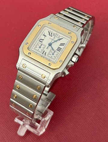 Cartier - Santos Galbée - 2425 - Heren - 1990-1999, Nieuw