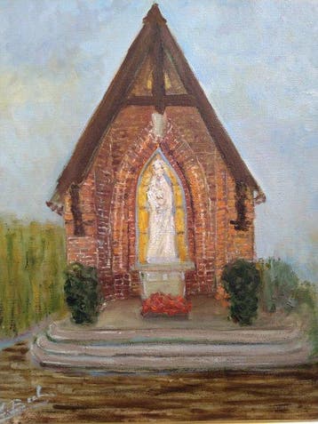 Leon Maurice Beel (1924-2008) - Mijn kapel, Antiek en Kunst, Kunst | Schilderijen | Klassiek
