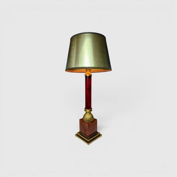 Tafellamp - Zeldzame Napoleon III Lamp - 42 cm - Marmer,