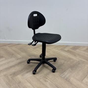 ergonomische werkplaats stoel, zwart, Gebruikt, Zwart, Ophalen of Verzenden, Bureaustoel