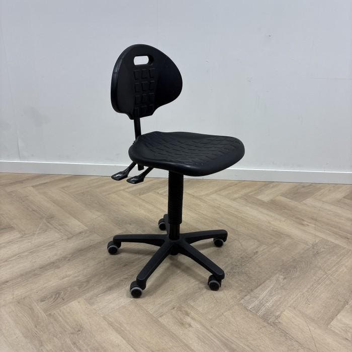 ergonomische werkplaats stoel, zwart, Huis en Inrichting, Bureaustoelen, Bureaustoel, Zwart, Gebruikt, Ergonomisch, Ophalen of Verzenden