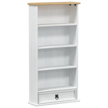 Boekenkast klein | 53% Korting | Wit Massief Hout, Gebruikt, 75 tot 150 discs, Ophalen of Verzenden, Cd's