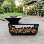 BBQ Plancha Grill Compañía - met hoes en houtopslag 60Ø, Verzenden, Nieuw