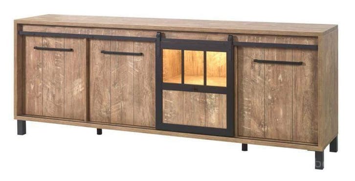 Dressoir Groot Alphen Oranje Teakhout - dressoirs, Huis en Inrichting, Kasten | Dressoirs, Nieuw, Overige materialen