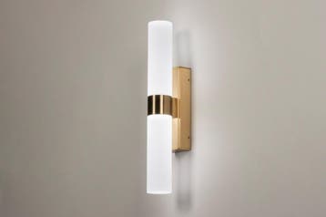 Rietveld Wandlampen - Wit, Goud - Glas, Metaal, Verzenden, Nieuw