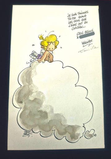 Cupidon - 22x C + dessin original dédicacé - EO/Ré - 22, Nieuw