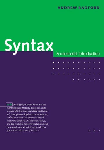 9780521589147 Syntax | Tweedehands, Boeken, Verzenden, Zo goed als nieuw, Andrew Radford