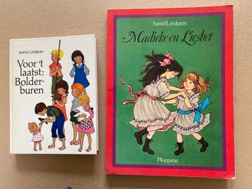 2x Astrid Lindgren - Madieke en Liesbet / Boldeburen, Verzenden, Gelezen, Fictie algemeen