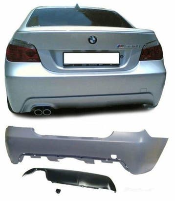 M Pakket Achterbumper + Diffuser BMW 5 Serie E60 E61 B2036, Nieuw, Achter, BMW, Bumper