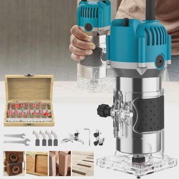 Krachtige Houtfreesmachine 30000 RPM - Elektrische Router vo, Verzenden